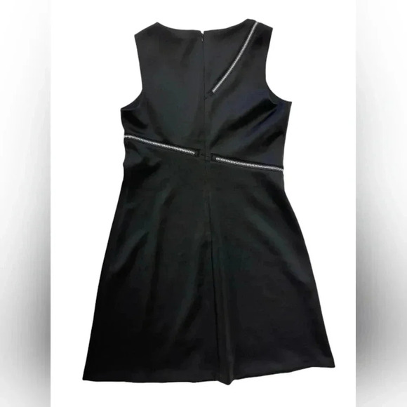 DKNY NWT Dress Fit & Flare Sleeveless Zipper Black Midi Size 8 - Picture 8 of 12